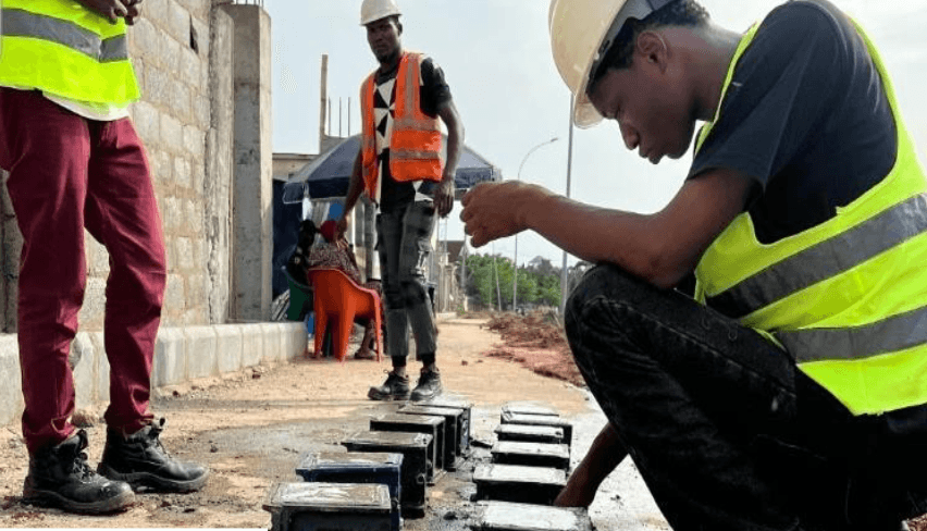 Fresh Concrete Sampling and material Testing for development of Office Complex Gudu, 2024