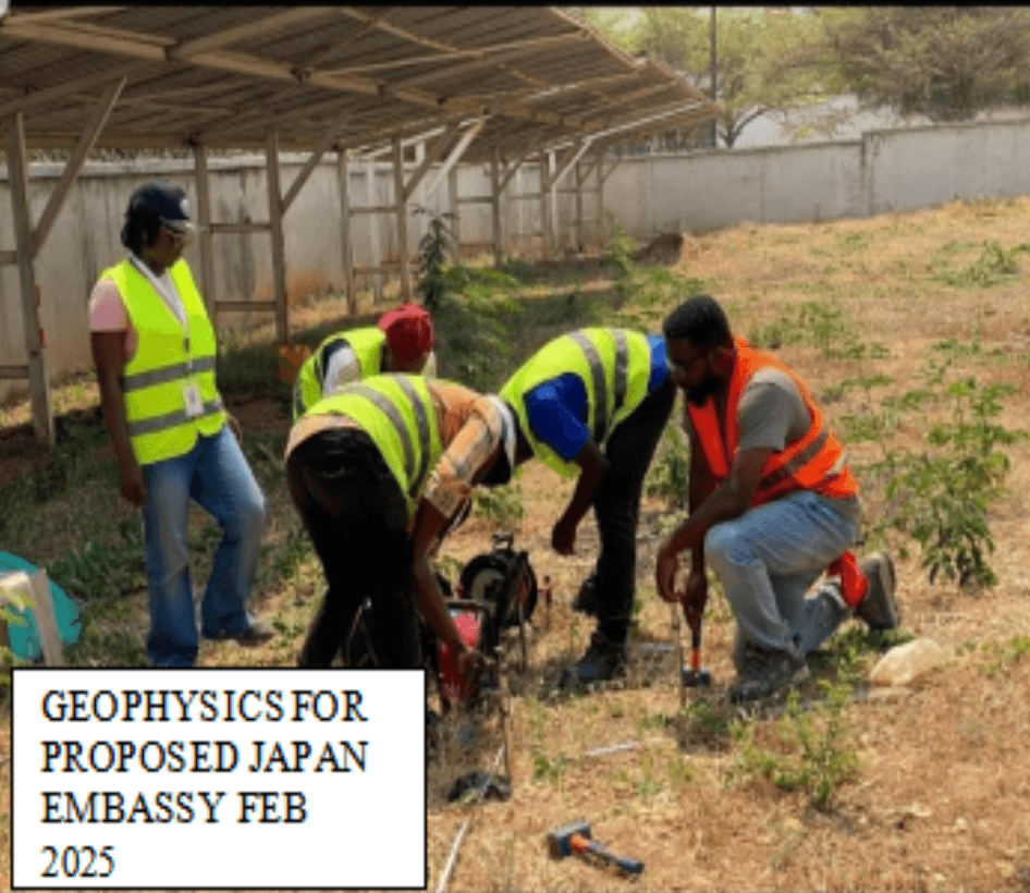 Geophysical investigation for the Japan embassy, 2025
